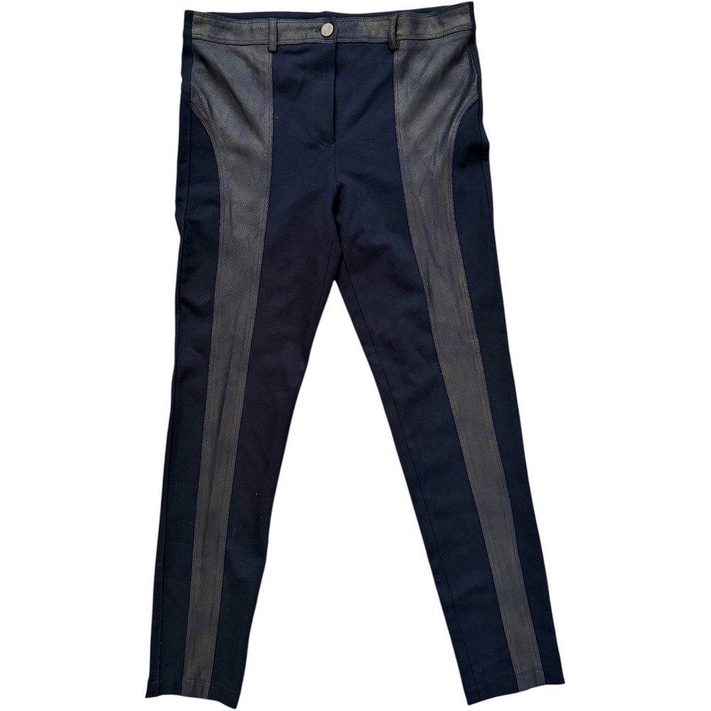 The Pant Company T44 2700 Slim Fit Colorblock Dress Pants Black Gray 44